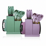 19-Piece Silicone Kitchenware Set – Knives, Utensils & Chopping Board (Assorted Colors) - Al Kabayel Discount Centre19-Piece Silicone Kitchenware Set – Knives, Utensils & Chopping Board (Assorted Colors)Kitchen Utensils & GadgetsAKDCAl Kabayel Discount Centre