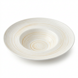 Ceramic Hat Plate Cream and Beige - 27cm