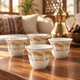 12-Piece Ceramic Cawa Cup Set - 80ml