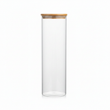 Glass Storage Jar with Bamboo Lid - 1800ml
