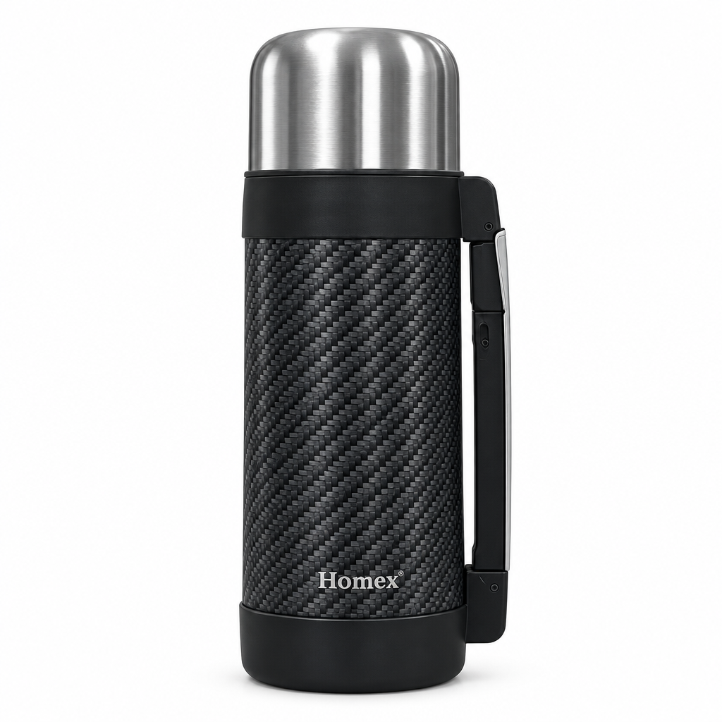 Homex Stainless Steel Vacuum Flask - 1.2 Litre