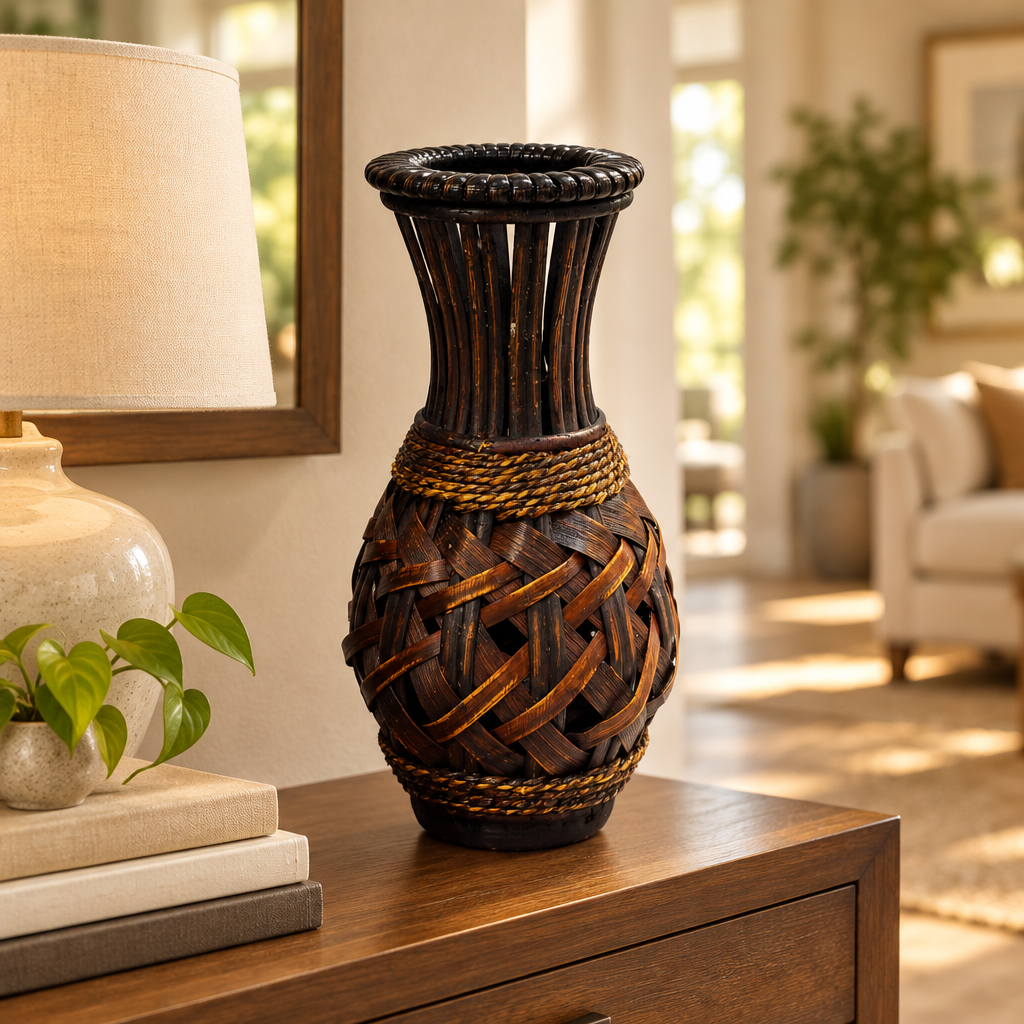 Decorative Bamboo Vase - 30cm