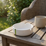 Royalford Ceramic Ashtray White - 3.5 Inch