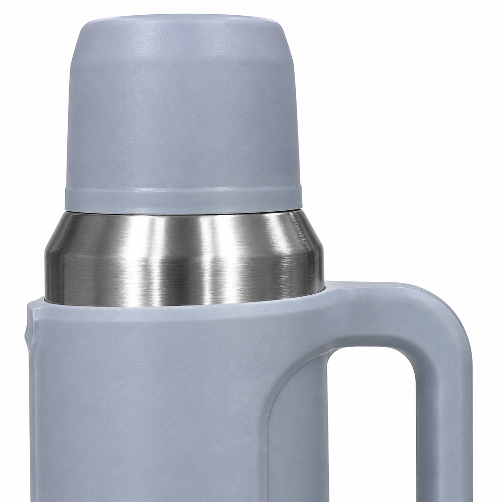 Homex Stainless Steel Vacuum Flask Light Grey - 2 Litre