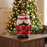 Ceramic Christmas Nutcracker Candy Jar with Lid - 2 Litres