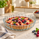Redcherry Round Glass Baking Dish - 21.5cm