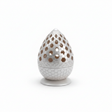 Radin Chalk Incense Burner - 12cm - Black / Brown / Silver