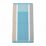 BTC Bath Towel Turquoise Blue & White Striped - 70×140cm
