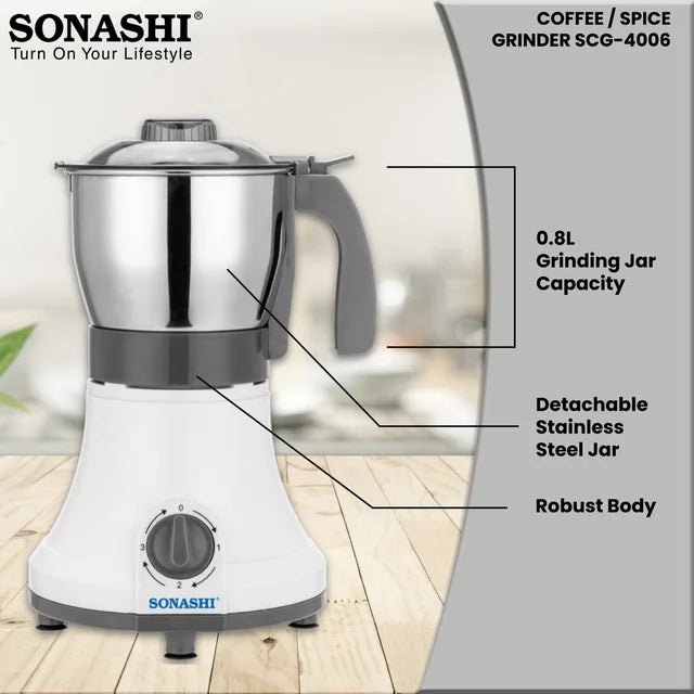 مطحنة القهوة/التوابل سوناشي SCG-4006