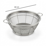 Stainless Steel Net Basket/Strainer with Dual Handles – 32 cm