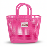 Azco Plastic Shopping Basket with Handles Pink – 33×17cm