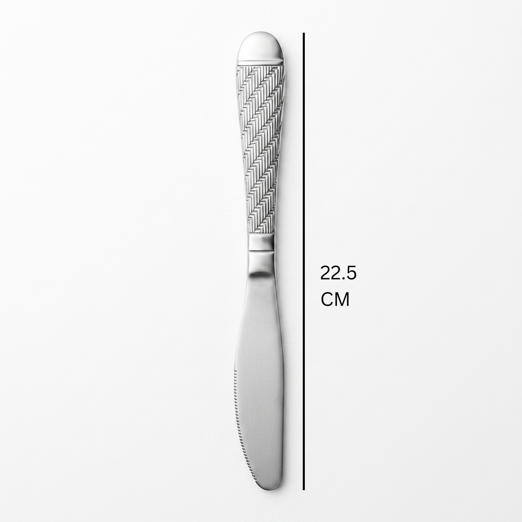 Stainless Steel Knife Set of 6 - 22.5cm Silver