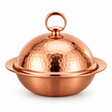 Yuniverse Copper-Finish Serving Dish with Lid - 14cm