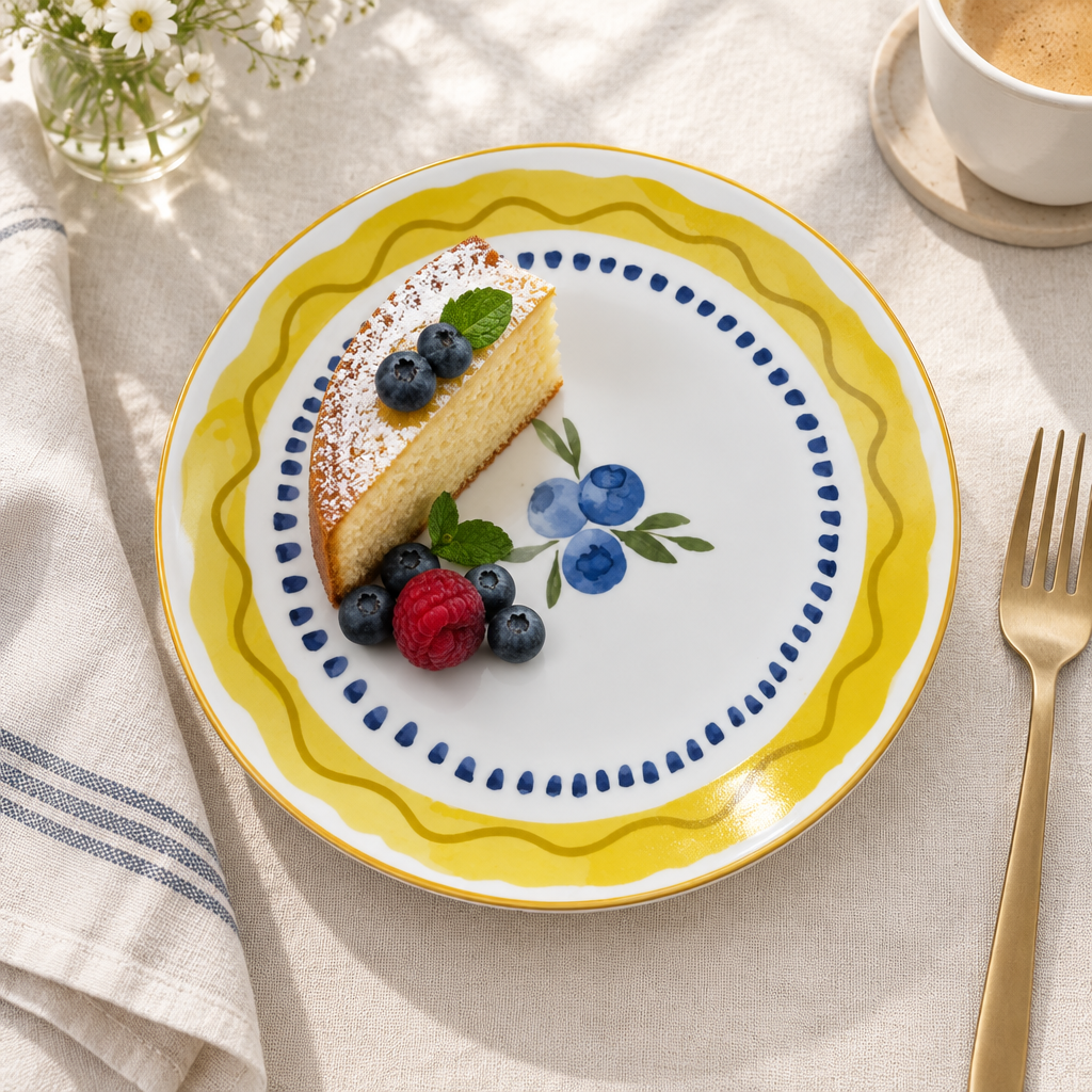 Luhpar Ceramic Dessert Plate - 19.5cm