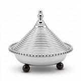 Metal Tajine with Decorative Conical Lid – 25 cm