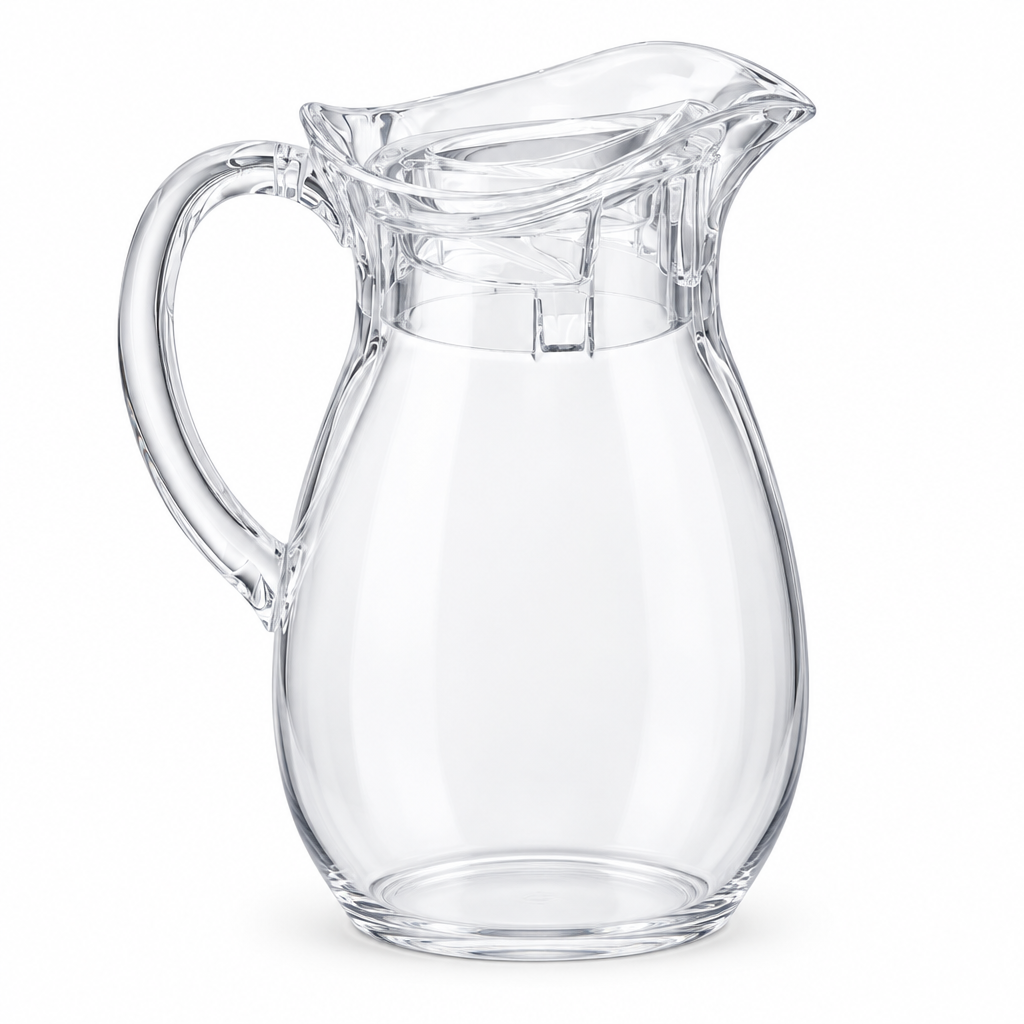 HS Clear Acrylic Jug with Lid – 1000 ml