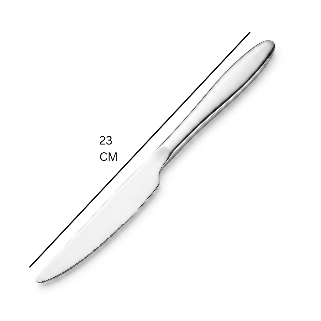Stainless Steel Knife Set of 6 - 23cm Silver