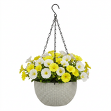 Artificial Plastic Hanging Flower Plant - 45cm