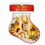 Ceramic-Coated Christmas Stocking Coaster - 24cm