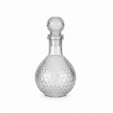 Clear Glass Decanter with Diamond Pattern - 750ml
