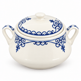 Slama Ceramic Soup Pot with Lid Off-White - 25cm