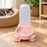 Plastic Pet Food Feeder Pink - 25×25cm