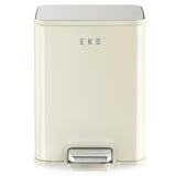 Eko Marina Stainless Steel Step Bin, 20 L, Vanilla