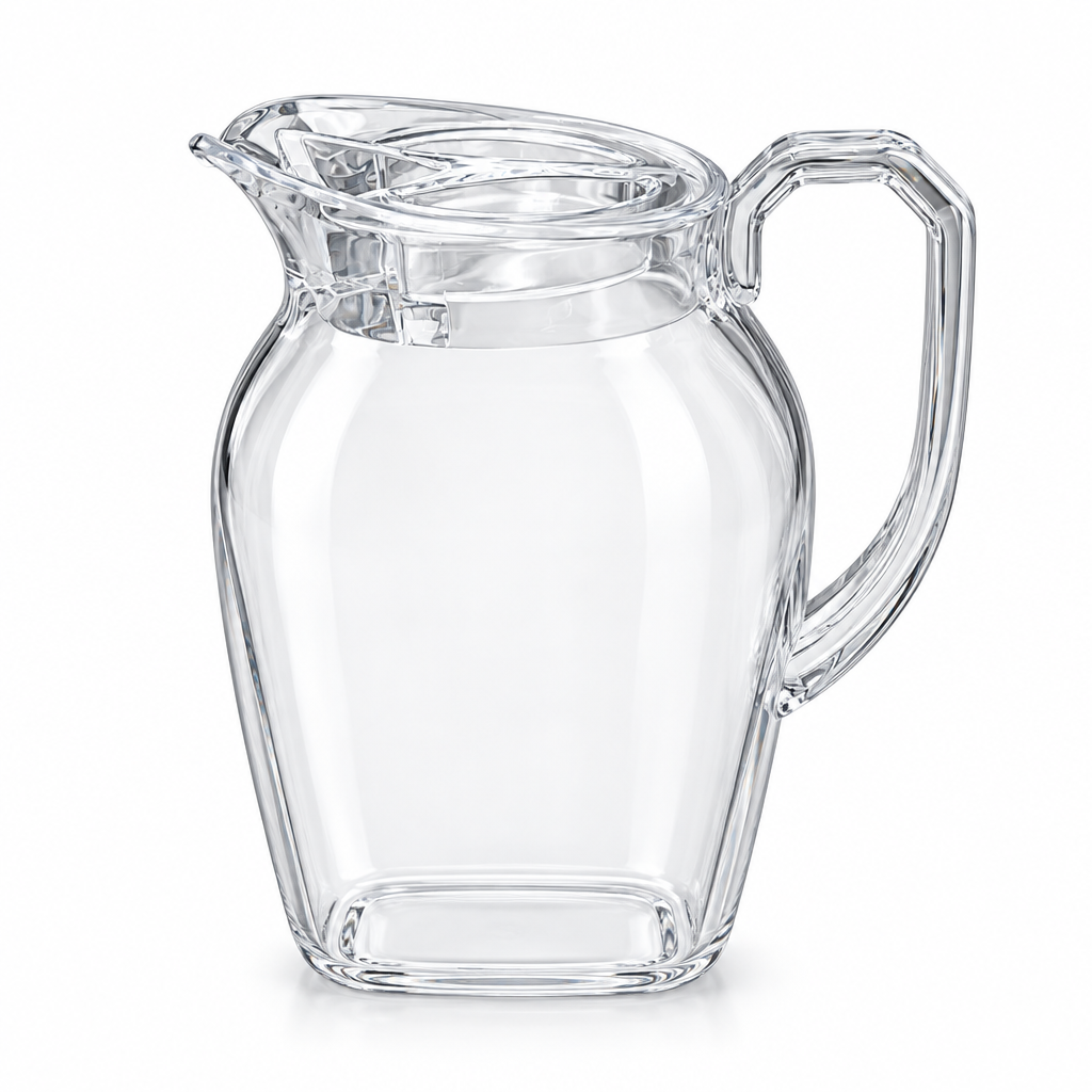HS Clear Acrylic Jug with Lid – 1200 ml