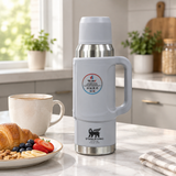 Homex Stainless Steel Vacuum Flask Light Grey - 2 Litre