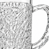 Textured Glass Jug with Handle - 1 Litre