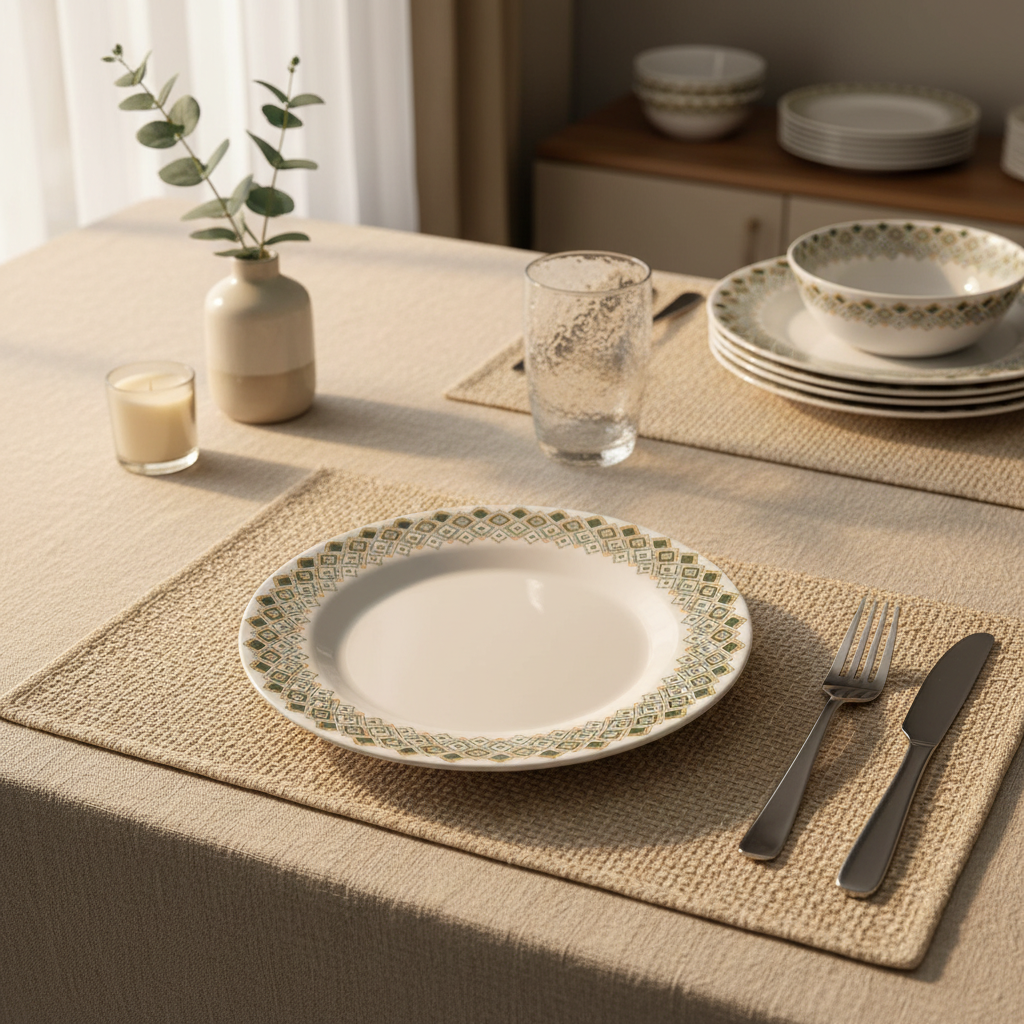 Henlee Melamine Dinner Plate White - 10 Inch