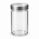 Nautilus Glass Jar with Silver Lid - 220ml