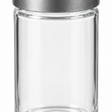 Nautilus Glass Jar with Silver Lid - 220ml
