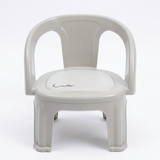 Cradle Plastic Kids Chair with Armrests Warm Grey - 36×30cm