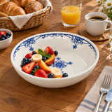 Slama Ceramic Deep Plate Off-White - 26cm