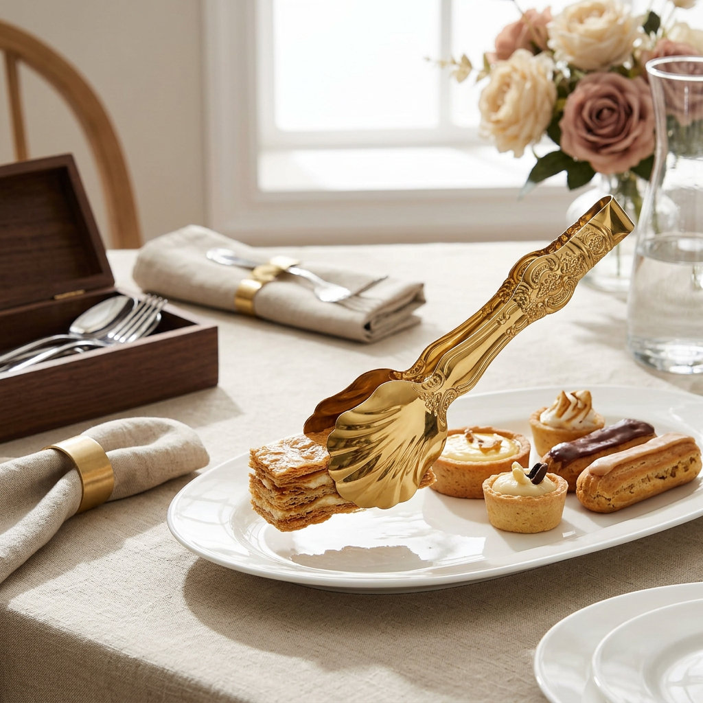 Stainless Steel Serving Tong Gold - 23cm