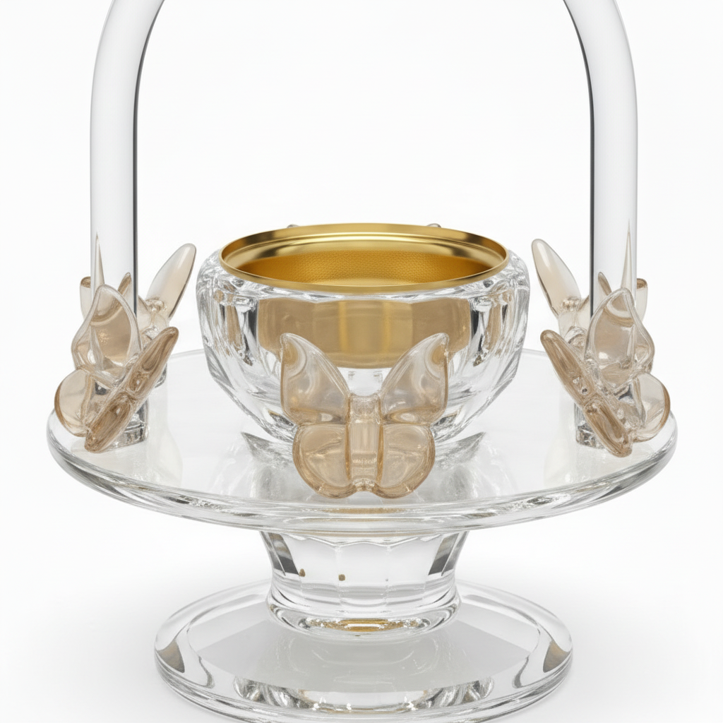 Glass Incense Burner - 15cm