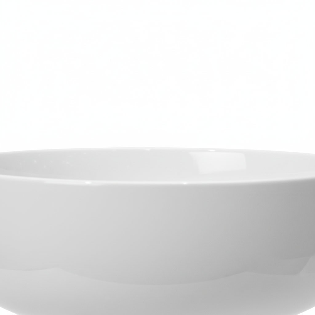 White Ceramic Serving Bowl - 10.5 Inch