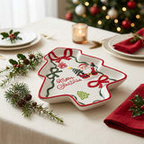 Ceramic Christmas Tree Candy Tray - 23×18cm