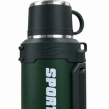 Stainless Steel Vacuum Flask with Carry Handle Dark Green – 4 Litres