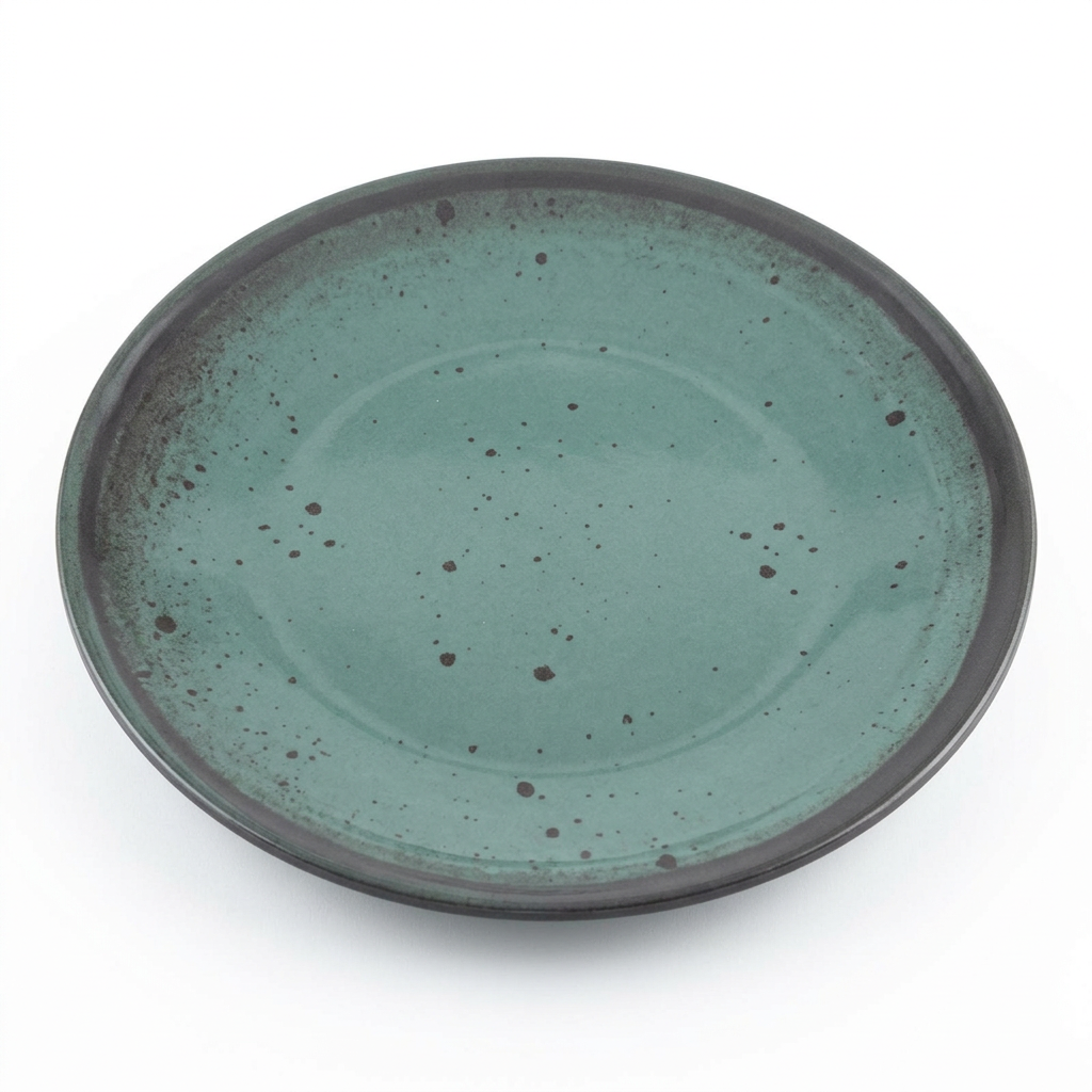 Hi-Luxe Round Melamine Plate Teal Green - 7.5 Inch