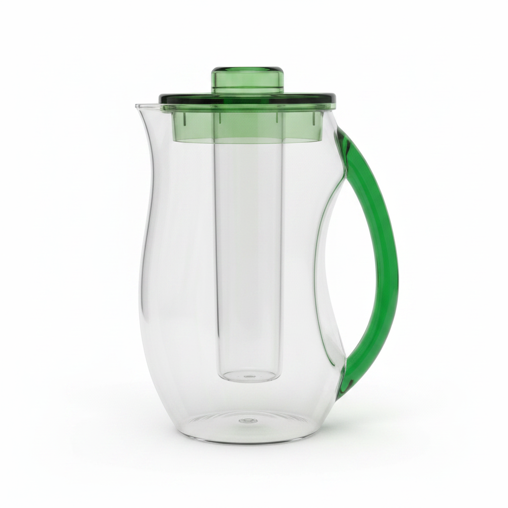 Arya Household Acrylic Jug with Tube Green - 2.5 Litre