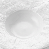 Textured Ceramic Bowl White - 23cm