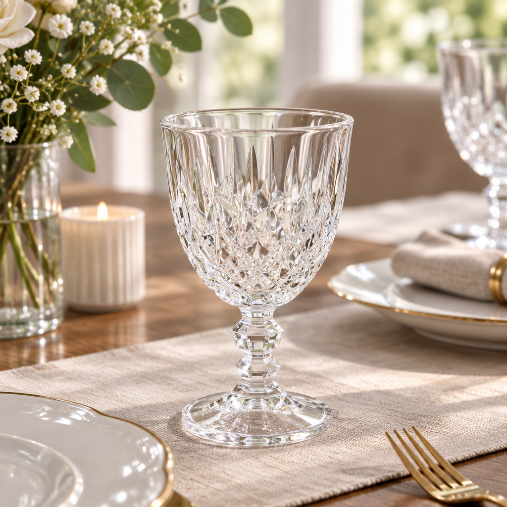Blinkmax Crystal-Cut Glass Tumbler – 222ml