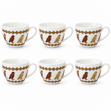 Hamid 6-Piece Tea Cup Set - 200ml