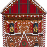 Christmas Gingerbread House Metal Candy Box - 21×13cm