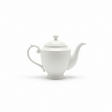White Ceramic Tea Kettle with Lid -  1000ml
