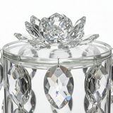 Glass Candy Pot with Lid - 12× 10cm