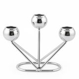3 - Way Silver Metal Candle Holder | Globe Cup Candelabra | 10×14cm - Al Kabayel Discount Centre3 - Way Silver Metal Candle Holder | Globe Cup Candelabra | 10×14cmHome Décor AccentsAKDCAl Kabayel Discount Centre