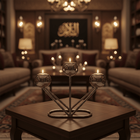 3 - Way Silver Metal Candle Holder | Globe Cup Candelabra | 10×14cm - Al Kabayel Discount Centre3 - Way Silver Metal Candle Holder | Globe Cup Candelabra | 10×14cmHome Décor AccentsAKDCAl Kabayel Discount Centre